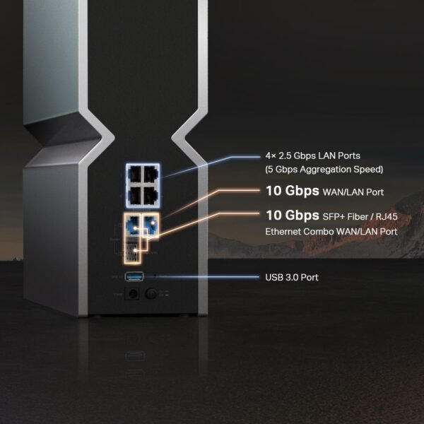 TP-Link Archer BE800 BE19000 Tri-Band Wi-Fi 7 Router - Image 4