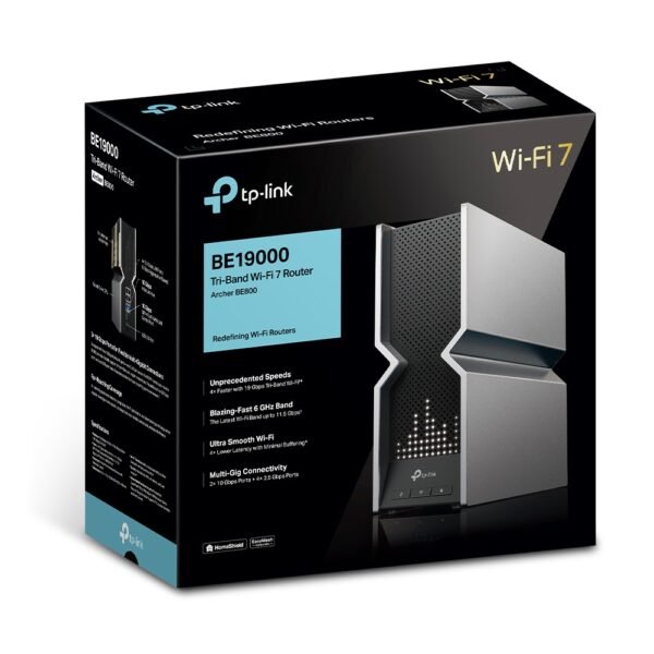TP-Link Archer BE800 BE19000 Tri-Band Wi-Fi 7 Router - Image 9